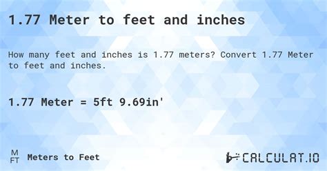 1.77m to ft|1.77 m in feet (1.77 meters to feet)